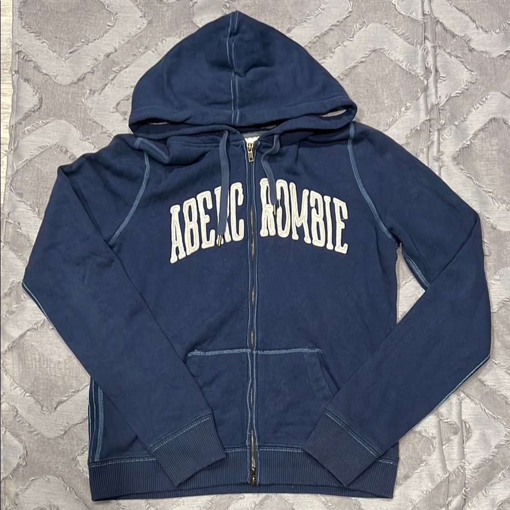 Abercrombie & Fitch Navy Blue Hoodie